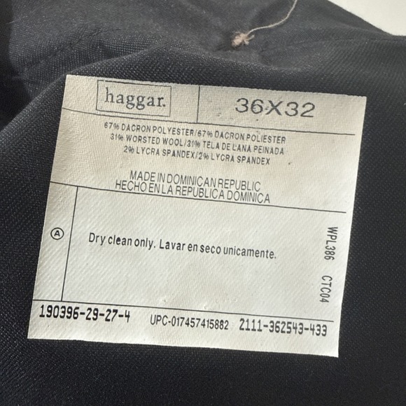 Haggar Black Label Suit Blazer 44L and Pants 36x32 - Picture 11 of 12
